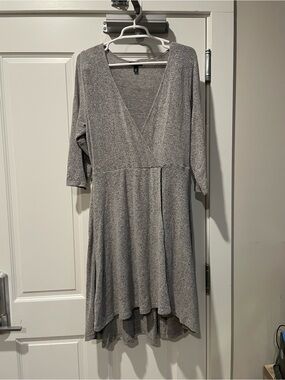 torrid Heather Gray V-Neck High-Low Dress size 0